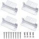 thumbnail image 1 of Abrazadera de panel Soporte de montaje de aleación de aluminio con tornillos y tuercas para techos de barcos de autocaravanas (plata) (4 piezas) ShuxiuWang 8390613681980, 1 of 1