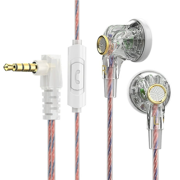 DQrwqpou MDR Bass Con Cable AUX 3 5 Mm para Correr Música (blanco)