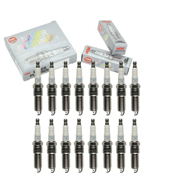 16 pc NGK Laser Platinum Spark Plugs compatible with Dodge Charger 6.4L V8 2012-2020