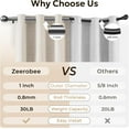 thumbnail image 4 of Curtain Rods for Windows to Adjustable Heavy Duty Wrap Around Curtain Rod Outdoor Indoor Room Divider Modern Drapery Pole ”, 4 of 8