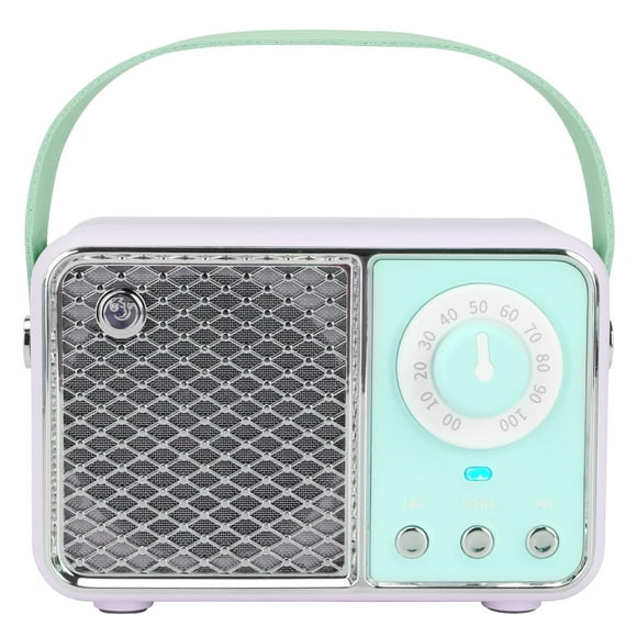 Altavoz Bluetooth Dosmix Retro Vintage Verde Cian