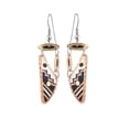 thumbnail image 3 of FRONT LINE JEWELRY Handmade Art Deco Earrings – Teardrop Oval Cut-Through Design with Triple Dangles | Modern Geometric Earrings for Women (MultiArtDeco), 3 of 32