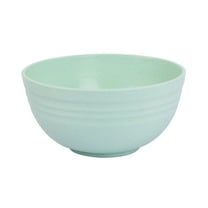 hulanddfd Straw Bowls, Cereal Bowls, Plastic Bowls- Microwave- Dishwasher Safe for Dinner or Daily Green