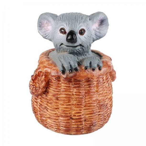 Escultura de koala,Estatuillas de animales de koala Escultura Animal de vida silvestre,Estatuillas de koala Juguetes para niños Figuras australianas,Figura modelo de koala Juguete realista