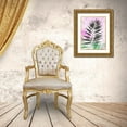 thumbnail image 3 of SARA Design 12x14 Gold Ornate Wood Framed with Double Matting Museum Art Print Titled - Leaf Study rose II, 3 of 4