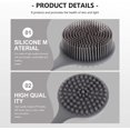 thumbnail image 4 of Soft Silicone Back Scrubber Shower Bath Body Brush with a Long Handle Fit for All Skin Grey, 4 of 8