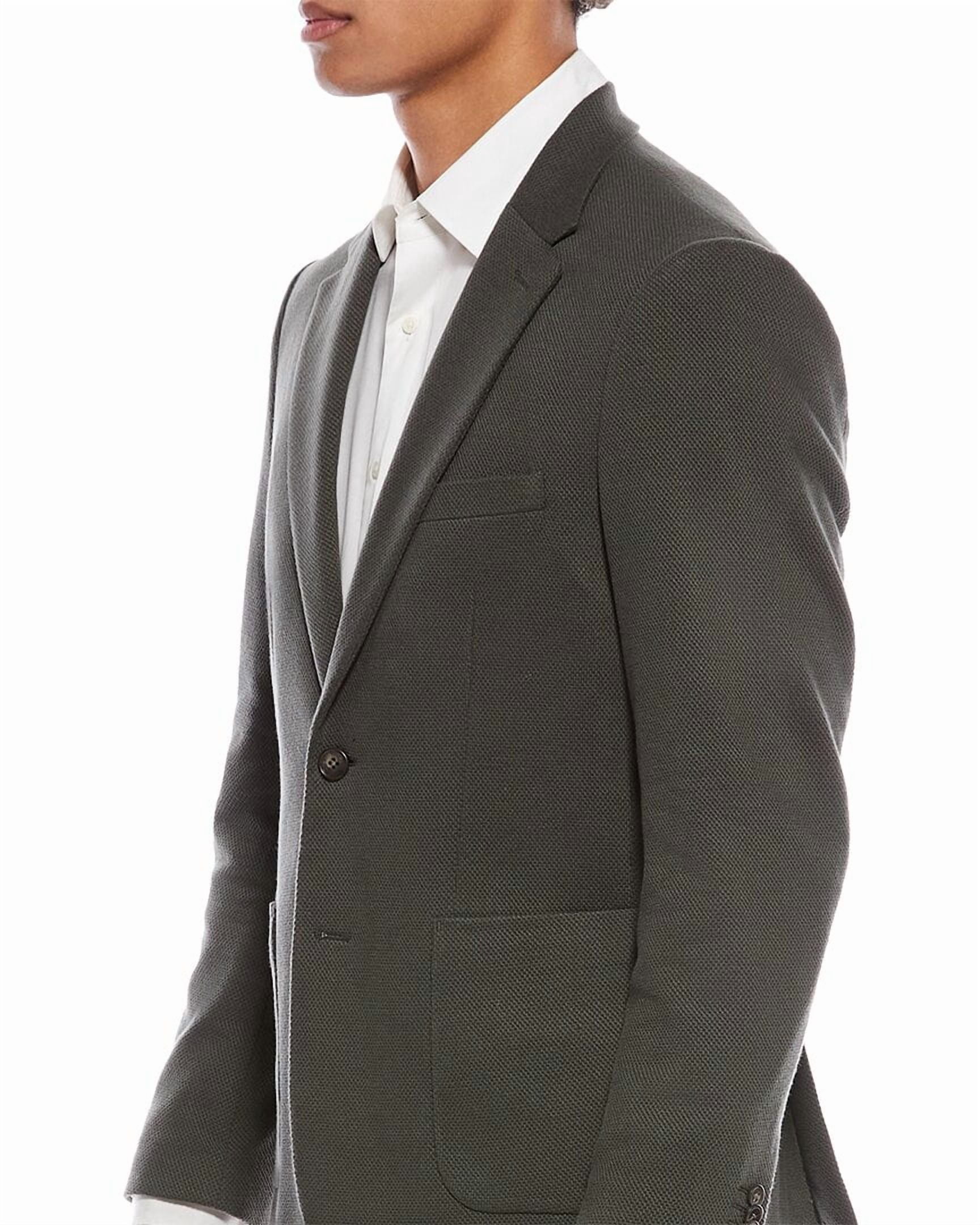 Report Collection Notch Collar Fully Lined Patch Pocket Knit Men's Jacket