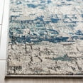 thumbnail image 5 of SAFAVIEH Madison Kebo Abstract Runner Rug, Grey/Blue, 2'2" x 10', 5 of 9