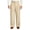 Khaki, variant on Mens Wide Leg Fleece Lined Dress Pants Old Money Baggy Elastic Waist Relaxed Trousers