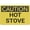 Warning Sign 4, variant on Caution Hot Stove Rust Free Aluminum Sign - Printed with Graphics - Easy to Mount - Indoor & Outdoor Use