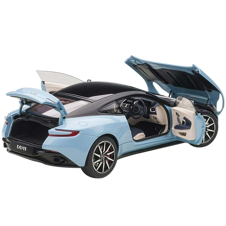 Autoart 70268 Aston Martin DB11 Q Frosted Glas Blue with Autoart 70268 Aston Martin DB11 Q Frosted Glas Blue with