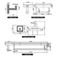 thumbnail image 5 of 4 Pieces Bathroom Hardware Accessories Set, Stainless Steel and Slate Bathroom Wall Shelves, 5 of 5