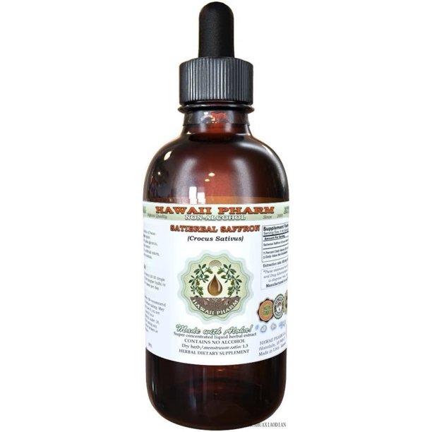 satiereal saffron alcoholfree liquid extract, organic satiereal