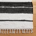 thumbnail image 3 of SAFAVIEH Striped Kilim Isaija Striped Cotton Area Rug, Black/Ivory, 3' x 5', 3 of 8