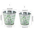 thumbnail image 3 of Vintage Flower Bucket Metal Flower Vase Farmhouse French Metal Bucket Planter Metal Floral Container Flower Bucket pink, 3 of 4