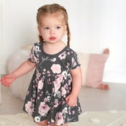 Gerber Baby Girls Short Sleeve Dresses, 2 Pack, Size Newborn - 24 Months