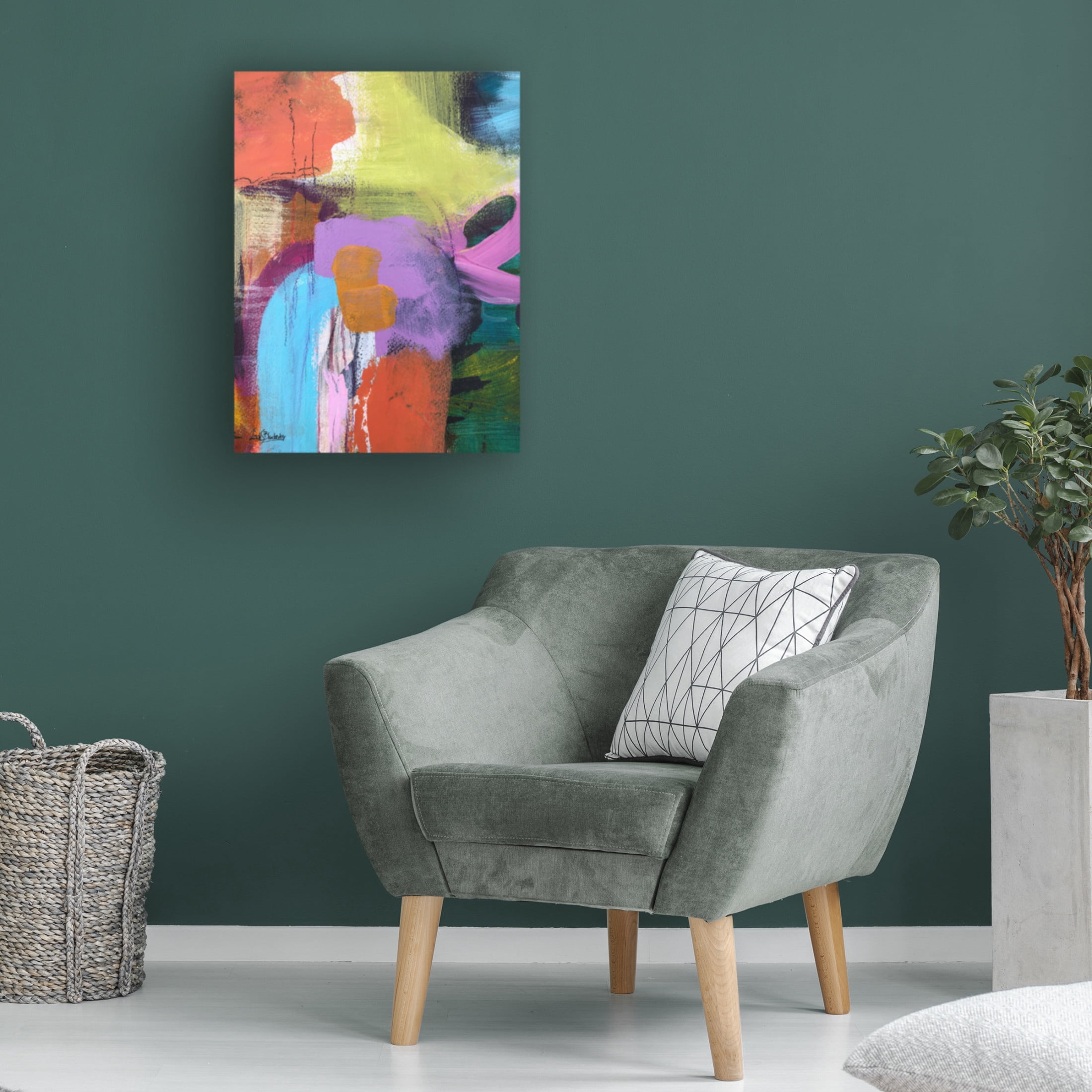 Canvas Wall Art - Linda S. Blackerby 'Suburban Eden 2' Wall Art for Living Room, Bedroom, or Office Décor by Trademark Fine Art - 18 x 24 Inches