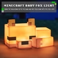 thumbnail image 2 of Paladone Minecraft Cute Fox Night Light, suave brillo naranja, decoración de Minecraft con licencia oficial y lámpara de escritorio para sala de juegos o dormitorio de niños y preadolescentes, 2 of 5