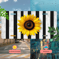 thumbnail image 5 of 1 Pcs 2D Flat License Plate Covers & Frames, Sunflower on Black For Decorative Front, Waterproof For Decoration Aluminum License Plate Covers & Frames Cover For Men Women, 12" X 6", 5 of 7