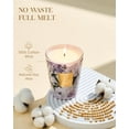 thumbnail image 3 of M&SENSE Natural Soy Wax Lavender Glow Candle Scented for Home, 14.1oz 60 Hours Long Lasting Candles Non Toxic for Home Decor, Large Aromatherapy Lavender Candle for Stress Relief, Spa, Meditation, 3 of 8