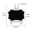 thumbnail image 4 of MasteelfCA 10pcs Mini Chalkboard Trestle Chalkboard Blackboard for Home Decor (White), 4 of 4