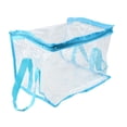 thumbnail image 3 of Bolsa transparente para guardar libros, versátil, impermeable, de PVC, de gran capacidad. Azul, 3 of 9