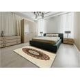 thumbnail image 4 of Ahgly Company Indoor Square Patterned Vanilla Gold Area Rugs, 7' Square, 4 of 6