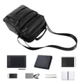 thumbnail image 5 of Jetcloudlive Men's Genuine Leather Handbag Shoulder Bag Fashion Cross Body Messenger Business, 5 of 11