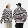 thumbnail image 6 of Kll Ladybugs On Black And White Striped Print Men'S Women’s Upf 50+ Sun Protection Outdoor Hoodie Jacket Long Sleeve Fishing Hiking Performance Shirt- 3x-Large, 6 of 8