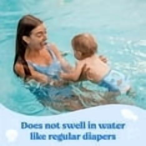 (2 pack)Huggies Little Swimmers Disposable Swim Diapers, Size 3 (16-26 lbs), 15 Ct (Select for More)
