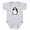 Heather Gray, variant on CafePress - Volleyball Penguin Infant Bodysuit Body Suit - Cute Infant Bodysuit Baby Romper - Size Newborn - 24 Months