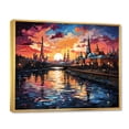 thumbnail image 2 of Designart "Moscow Popart Colorful City" Moscow Floater Framed Wall Art Print, 2 of 7