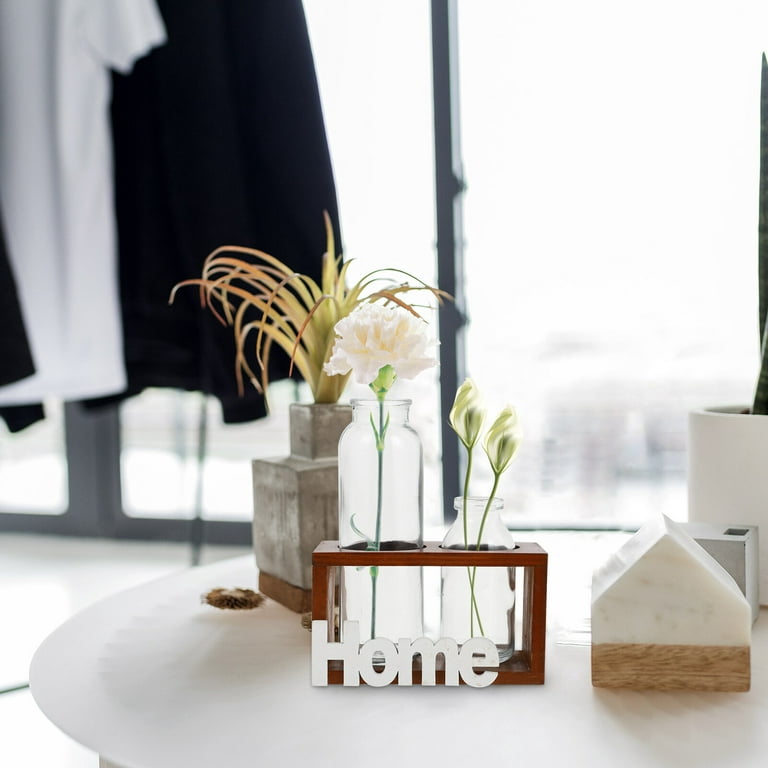 1pc Modern Minimalist Style Glass Flower Vase For Floral Arrangements,  Hydroponics Or Home Decoration