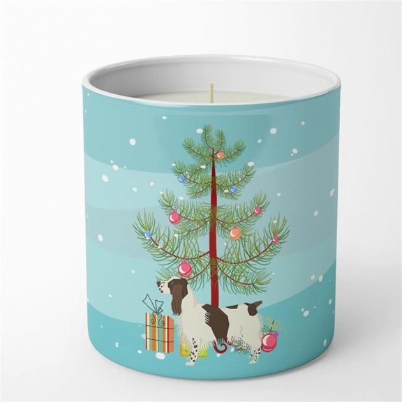 Carolines Treasures CK3537CDL 3.75 x 3.25 in. Unisex English Springer Spaniel Christmas Tree 10 oz Decorative Soy Candle