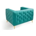 thumbnail image 3 of Chic Home Carlyle Accent Club Chair Linen Textured Upholstery Plush Tufted, 3 of 7