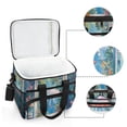 thumbnail image 6 of FORMRS Insulated Cooler Bag 24 Cans Capacity Soft Leakproof Lunch Box with Side Pockets, Blue Sea, 6 of 7