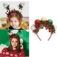 thumbnail image 2 of COOLHOOD Festival Santa Ball Headdress Fashion Hair Band For Christmas Party Costume Family Gathering Unisex Wear, 2 of 3