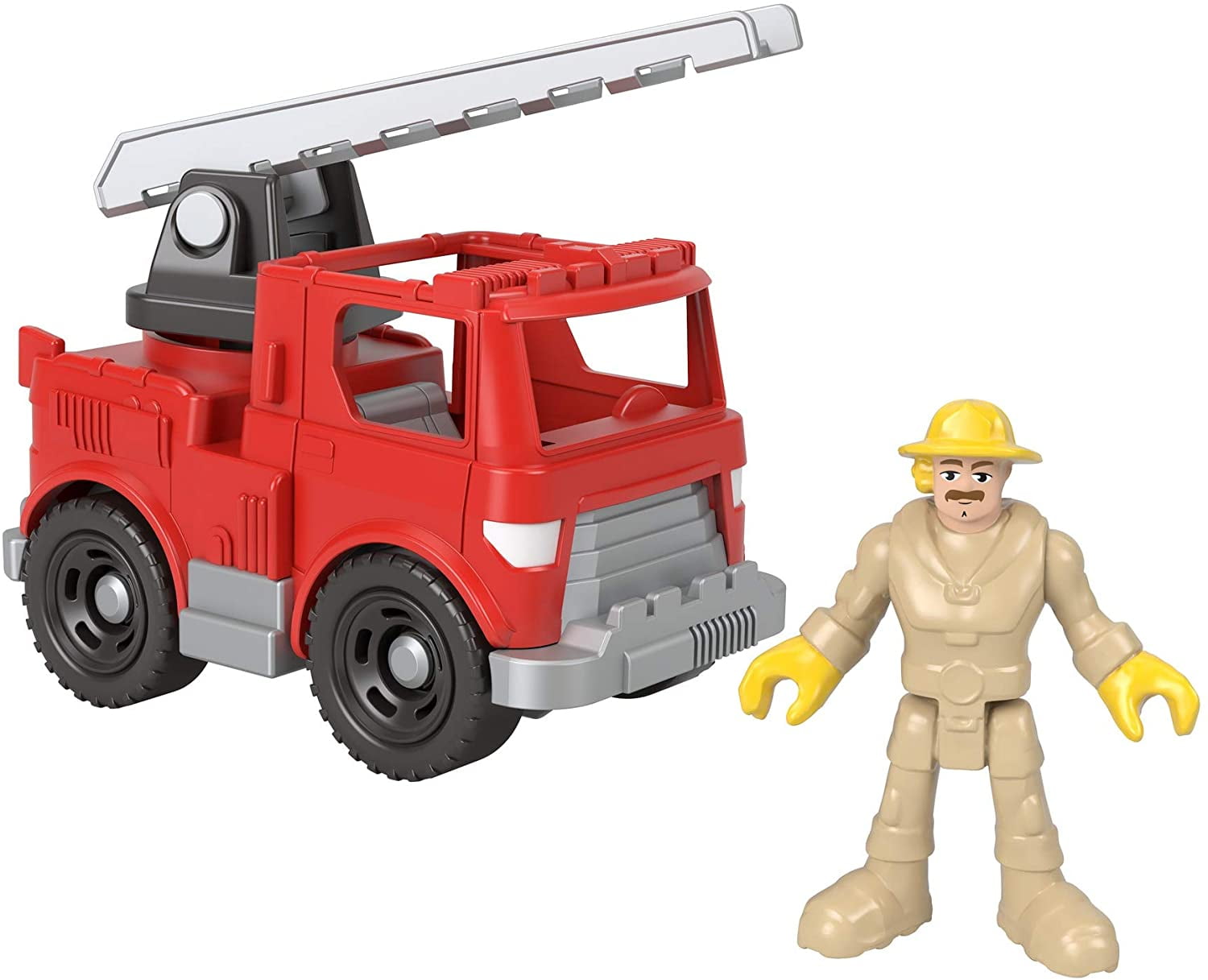 Fire Truck Firetruck w/ Figure Details about   Fisher Price Imaginext Vehicle NEW Red 