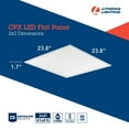 thumbnail image 5 of Lithonia Lighting Contractor Select CPX 2 ft. x 2 ft. Adjustable Lumens Integrated LED Panel Light with Switchable White Color Temperature, 5 of 8