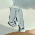 thumbnail image 3 of KAUOD Toddler Girls Fleece Lined Leggings Winter Ribbed Thermal Elastic Waist Tights Pants Kids Soft Thick Stretchy Leggings, 3 of 4