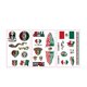 thumbnail image 2 of Tatuajes temporales de partidos de fútbol: pegatinas deportivas impermeables para la cara y el cuerpo para niños y adultos, decoraciones para animar a los aficionados en fiestas en estadios,, 2 of 6