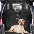 thumbnail image 1 of XINQIHANG Dog Car Barrier Dual Layer Car Pet Safety Net 47x35”Auto Mesh Adjustable Elastic Rear Area Cargo Net Vehicle Separation Fence Gate Stretchable Truck Bed Net Cat Restraint Sedans Backseat Di, 1 of 5