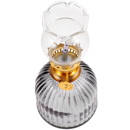 Glass Kerosene Lamp Oil Lantern Lamps for Indoor Use Emergency Lanterns Decor Outdoor Purple