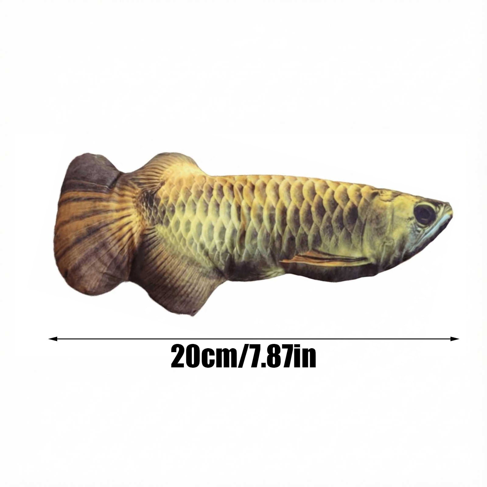Catnip Dental Toy for Indoor Cats, Golden Dragon Fish Pattern Durable Chew Toy, Interactive Teaser Wand for Exercise, Mental Stimulation Plaything