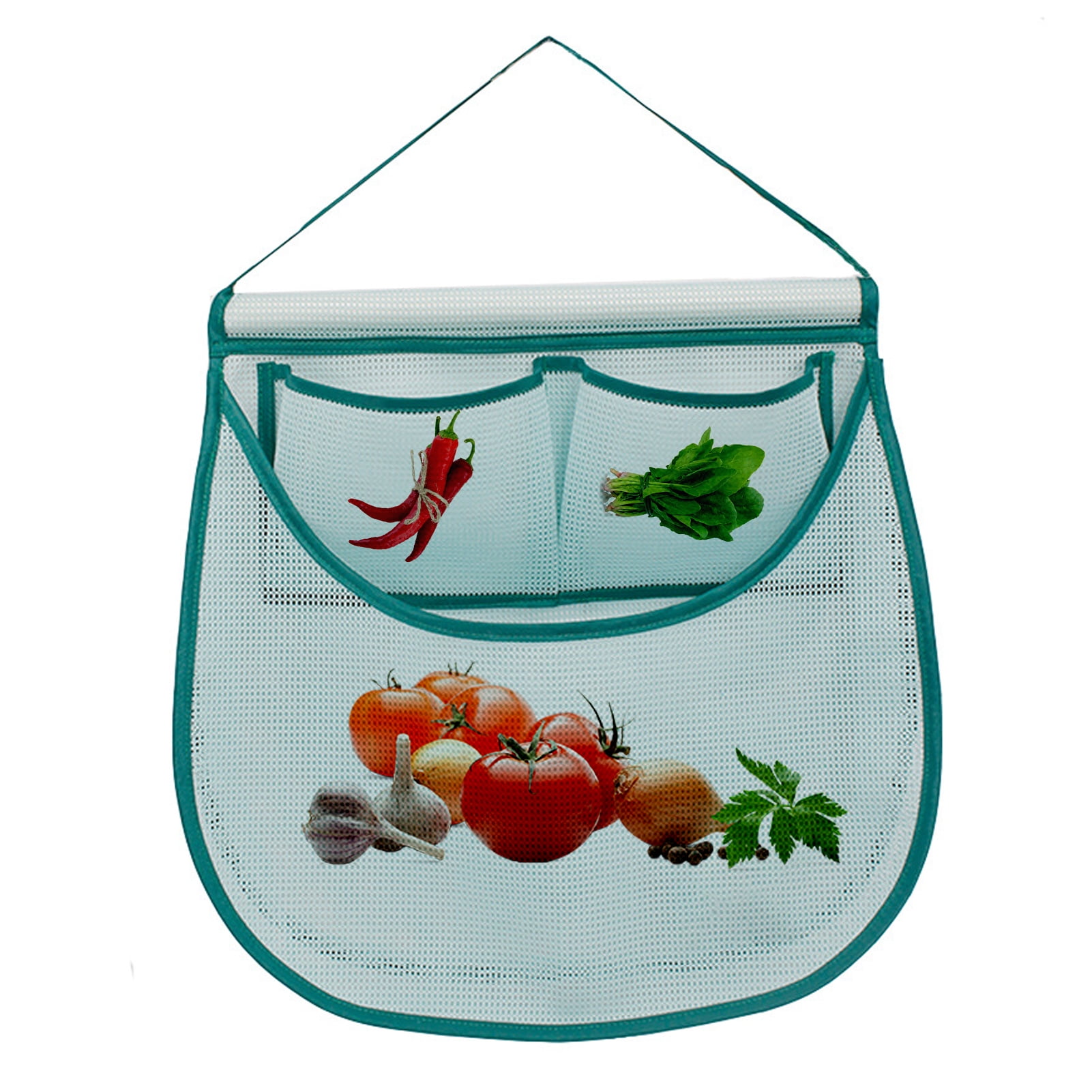 Food mesh bag Lightweight Reusable Drawstring Grocery Breathable Practical 