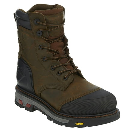 

Justin Men s Warhawk Waterproof 8 Work Boot Composite Toe Brown 14 EE US