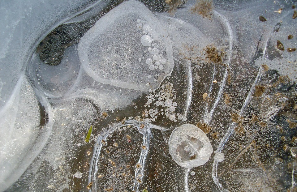 Frozen Cold Crystals Ice Lake Water Hardest ICY12 Inch BY 18 Inch