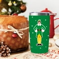 thumbnail image 6 of Funny Elf Christmas Tumbler, 20 oz Stainless Steel Insulated Tumbler, Christmas Coffee Mug with Lid and Straw, Xmas Cups Keep Drinks Cold & Hot, Buddy The Elf Merch White Elephant Gifts for Men Women, 6 of 6