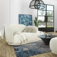 thumbnail image 5 of Aire 75" RAF Modern Rounded Chaise Lounge Ivory White Boucle, 5 of 6