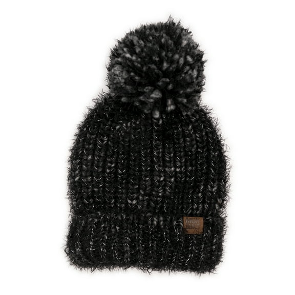 MUK LUKS Women's Chunky Space Dye Eyelash Beanie